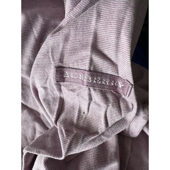 Burberry Golf Long Sleeve Collared Shirt Lavender Plum Size Large Cotton - Picture 6 of 9